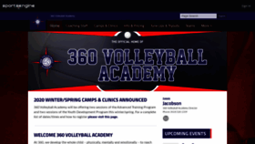What 360volleyballacademy.com website looked like in 2019 (4 years ago)