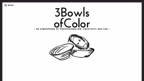 What 3bowlsofcolor.com website looked like in 2019 (4 years ago)