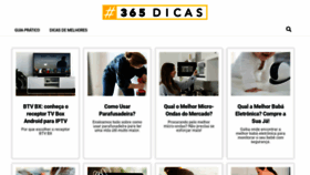 What 365dicas.com website looked like in 2020 (4 years ago)