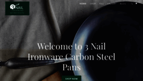 What 3nailironware.com website looked like in 2020 (4 years ago)