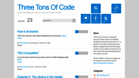 What 3tonsofcode.com website looked like in 2020 (4 years ago)