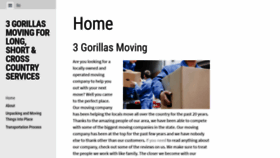 What 3gorillasmoving.org website looked like in 2020 (4 years ago)