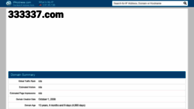What 333337.com.ipaddress.com website looked like in 2020 (4 years ago)