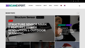 What 3dscanexpert.com website looked like in 2020 (4 years ago)