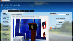 What 3dmoliermodels.blogspot.com website looked like in 2020 (4 years ago)