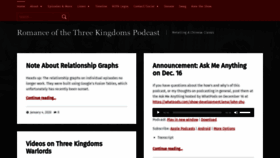 What 3kingdomspodcast.com website looked like in 2020 (4 years ago)