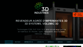 What 3dindustries.fr website looked like in 2020 (4 years ago)