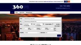 What 360travelagency.co.uk website looked like in 2020 (4 years ago)