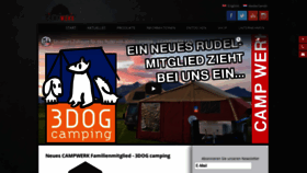 What 3dog.de website looked like in 2020 (4 years ago)