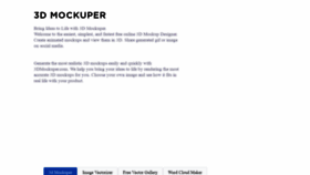 What 3dmockuper.com website looked like in 2020 (4 years ago)