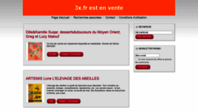 What 3x.fr website looked like in 2020 (4 years ago)