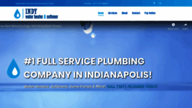 What 317plumber.com website looked like in 2020 (3 years ago)
