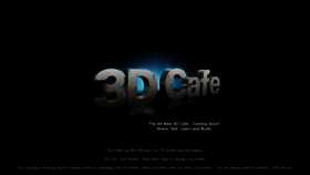 What 3dcafe.com website looked like in 2020 (3 years ago)
