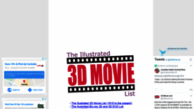 What 3dmovielist.com website looked like in 2020 (3 years ago)