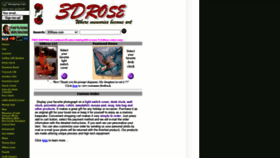 What 3drose.com website looked like in 2020 (3 years ago)