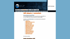What 3gp.com website looked like in 2020 (3 years ago)