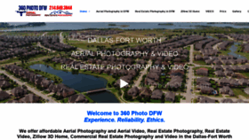 What 360photodfw.com website looked like in 2020 (3 years ago)