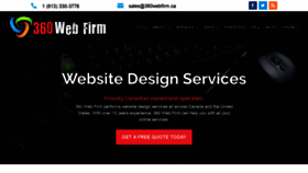 What 360webfirm.ca website looked like in 2020 (3 years ago)
