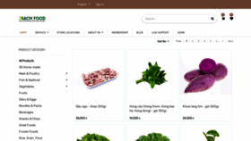 What 3sachfood.vn website looked like in 2020 (3 years ago)