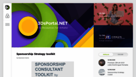 What 3dsportal.net website looked like in 2020 (3 years ago)