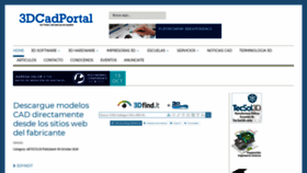 What 3dcadportal.com website looked like in 2020 (3 years ago)