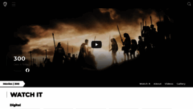What 300themovie.com website looked like in 2020 (3 years ago)