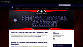 What 360volleyballacademy.com website looked like in 2020 (3 years ago)
