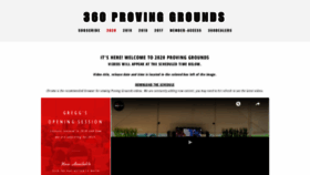 What 360provinggrounds.com website looked like in 2020 (3 years ago)