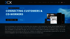 What 3cx.com website looked like in 2021 (3 years ago)