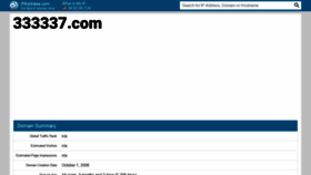 What 333337.com.ipaddress.com website looked like in 2021 (3 years ago)