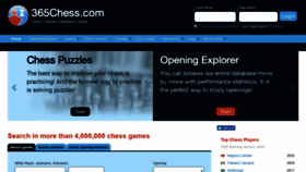 What 365chess.com website looked like in 2021 (3 years ago)