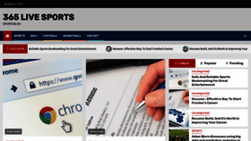 What 365livesports.com website looked like in 2021 (3 years ago)