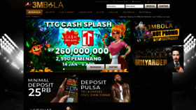 What 3mbola88.com website looked like in 2021 (3 years ago)