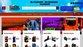 What 3monkeysinflatables.com website looked like in 2021 (3 years ago)