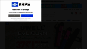 What 3fvape.com website looked like in 2021 (3 years ago)