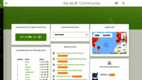 What 3d-stuff.community website looked like in 2021 (3 years ago)