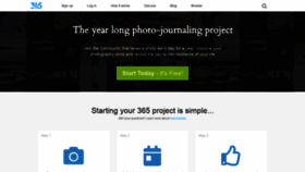 What 365project.org website looked like in 2021 (3 years ago)