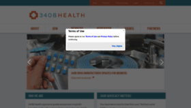 What 340bhealth.org website looked like in 2021 (2 years ago)