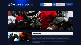 What 369bets.com website looked like in 2021 (2 years ago)
