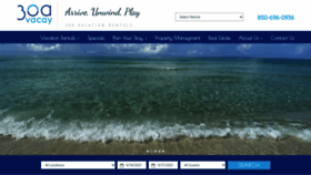 What 30a-vacay.com website looked like in 2021 (3 years ago)