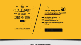 What 30challenges30days.com website looked like in 2021 (2 years ago)