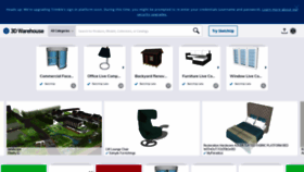 What 3dwarehouse.sketchup.com website looked like in 2022 (2 years ago)