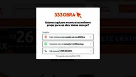 What 333obra.com.br website looked like in 2022 (3 years ago)