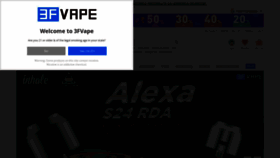What 3fvape.com website looked like in 2022 (2 years ago)