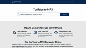 What 320ytmp3.info website looked like in 2022 (2 years ago)