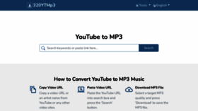 What 320ytmp3.org website looked like in 2022 (1 year ago)