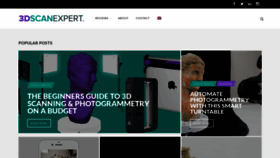 What 3dscanexpert.com website looked like in 2022 (1 year ago)