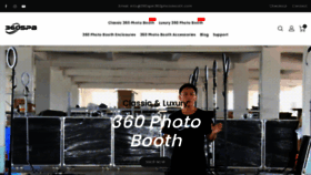 What 360spinphotobooth.com website looked like in 2022 (1 year ago)