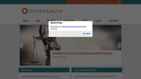 What 340bhealth.org website looked like in 2022 (1 year ago)