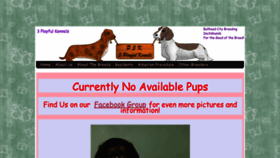 What 3playfulkennels.com website looked like in 2022 (1 year ago)
